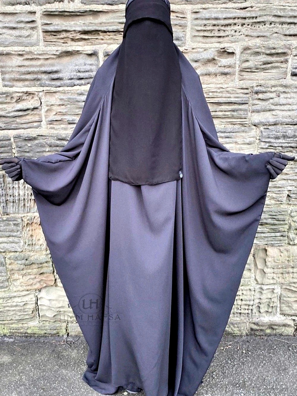 Umm Hafsa Classic Saudi Jilbab - Grey (size 4)